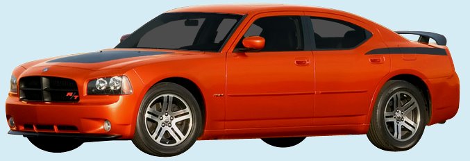 2005-10 Charger Daytona Door & Quarter Panel Side Stripe Kit